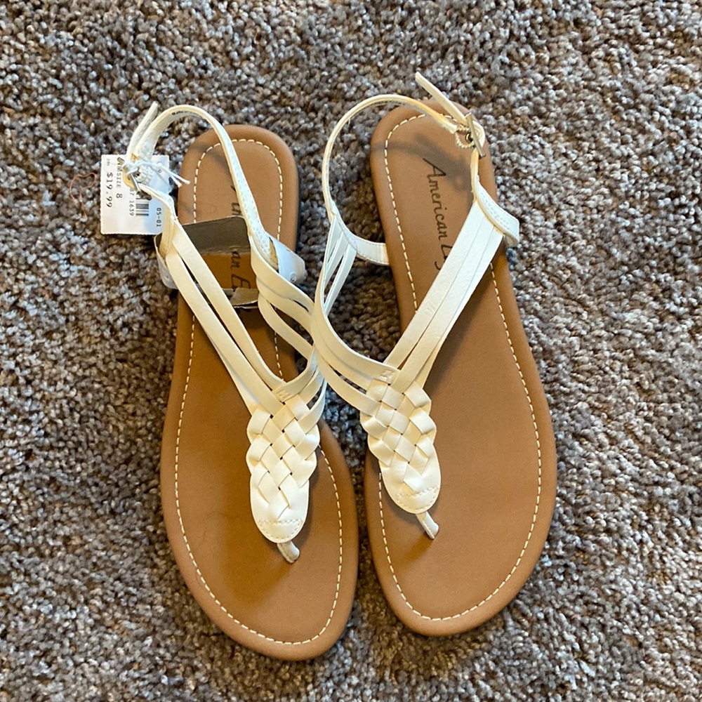 White sandals